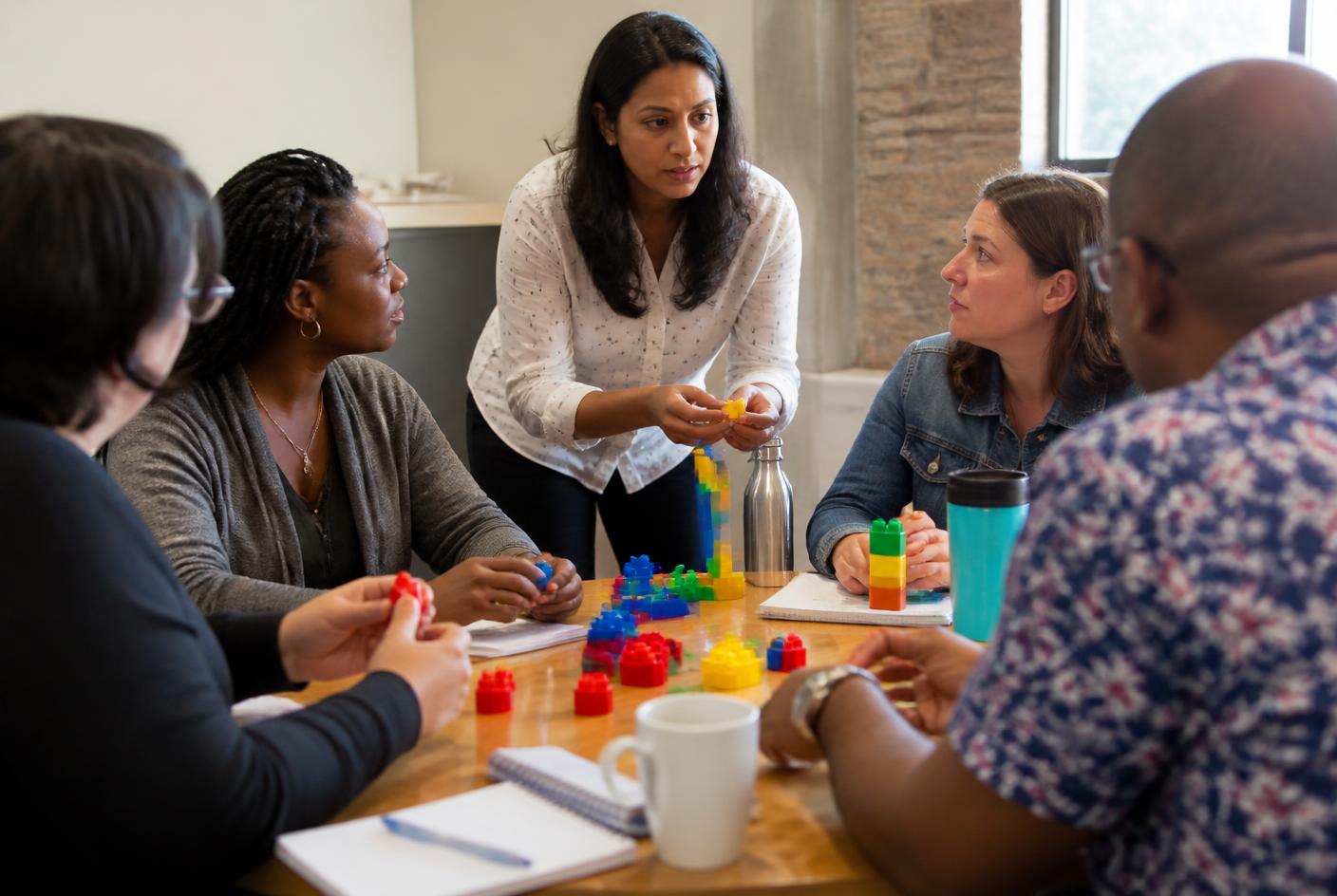 Sesión de facilitación con un equipo de trabajo